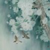Đôi Chim trên cành Hoa Lan 1027 - File gốc JPG Tranh Thủy Mặc