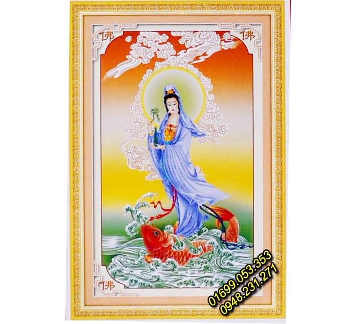 Tranh thêu Phật Bà quan âm - A805