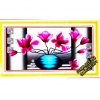 Tranh thêu Bình hoa Lan - A1084