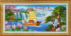 Tranh thêu chữ thập Thuận buồm xuôi gió 223226 – Tranh phong thủy