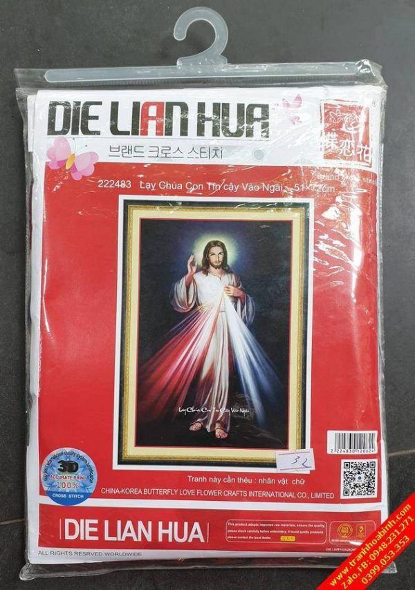 Tranh thêu chữ thập Chúa Jesus 22483