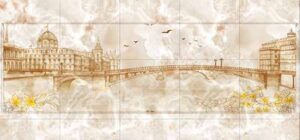 File tranh vân đá Lâu Đài cây cầu 272 – file gốc tranh trần sàn nhà