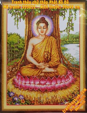 Tranh thêu chữ thập Phật Bồ Đề 333021
