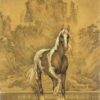 File tranh Mã Đáo Thành Công 480 - File gốc tranh Ngựa Thủy Mặc