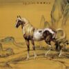 File tranh Mã Đáo Thành Công 483 - File gốc tranh Ngựa Thủy Mặc