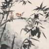 File tranh Chim Yến Trên Cành Trúc 560 - File gốc Tranh Hoa Cỏ