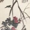 Đôi Chim Trên cành Hoa Hồng 573 - File gốc Tranh Hoa Cỏ