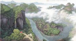 Tranh Trời Mây Sông Núi 709 - File gốc JPG Tranh Phong Cảnh