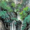 Tranh Thác Nước Trong Rừng Cây 832 - File gốc JPG Tranh Phong Cảnh