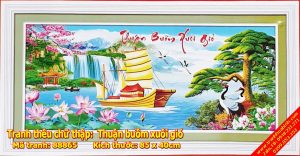 Tranh thêu chữ thập Thuận buồm xuôi gió 88865
