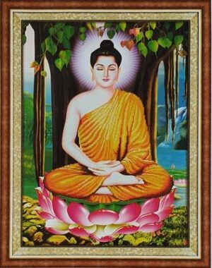 Tranh thêu chữ thập Phật Bồ Đề A1131 – Phật Thích Ca Mâu Ni