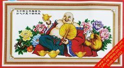 Tranh thêu Phật Di Lặc A817 - Tiếu Khẩu Thường Khai