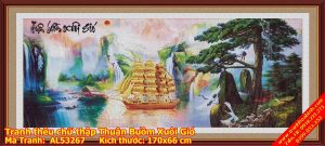 Tranh thêu chữ thập Thuận buồm xuôi gió AL53267