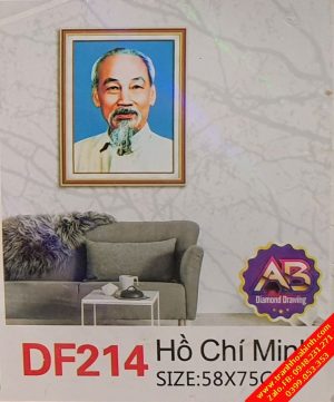 Tranh gắn đá Chân dung Chủ tịch Hồ Chí Minh DF214