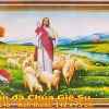 Tranh đính đá Chúa Jesus và đàn cừu DF2546