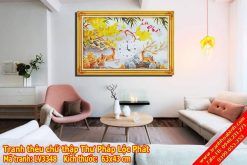 Tranh thêu chữ thập thư pháp Lộc Phát LV3348