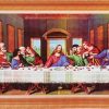 Tranh thêu chữ thập Chúa Jesus và 12 tông đồ LV3353 - Bữa Tiệc Ly