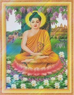 Tranh thêu chữ thập Phật Bồ Đề LV3491 - Phật Thích Ca Mâu Ni