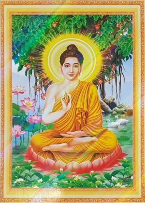 Tranh thêu chữ thập Phật Bồ Đề LV3494 – Phật Thích Ca Mâu Ni