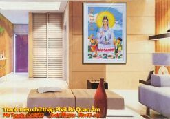 Tranh thêu chữ thập Phật Bà Quan Âm LV3502 - Tranh Phật Bồ Tát