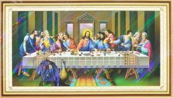 Tranh thêu chữ thập Chúa Jesus và 12 tông đồ MN0163 - Bữa Tiệc Ly