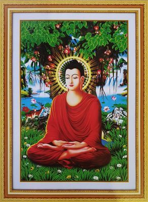 Tranh thêu chữ thập Phật Bồ Đề 88869
