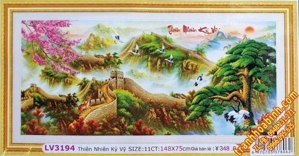 Tranh thêu chữ thập Thiên Nhiên kỳ Vĩ LV3194